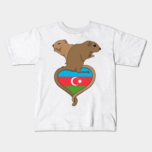 Gerbil Azerbaijan (light) Kids T-Shirt by RampArt